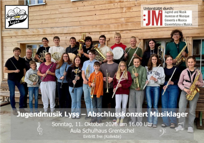 Jugendmusik Lyss – Abschlusskonzert Musiklager