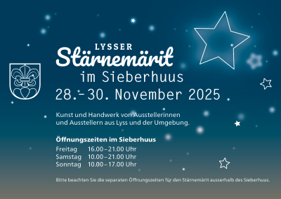 Stärnemärit 2025 im Sieberhuus