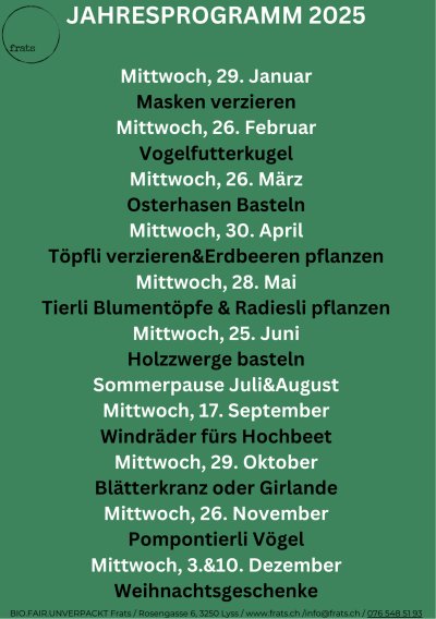 Kindernachmittag im frats