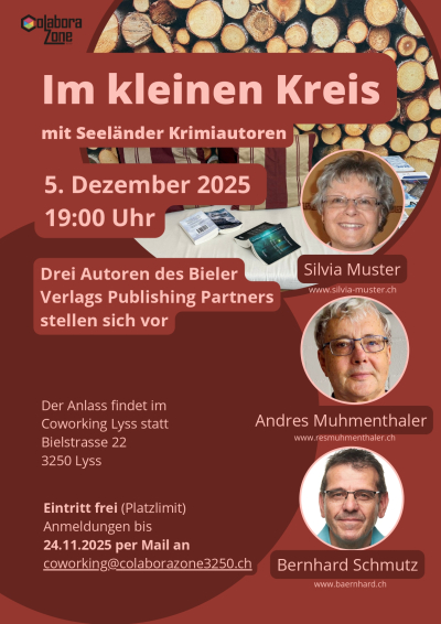Im kleinen Kreis mit Seeländer Krimiautoren